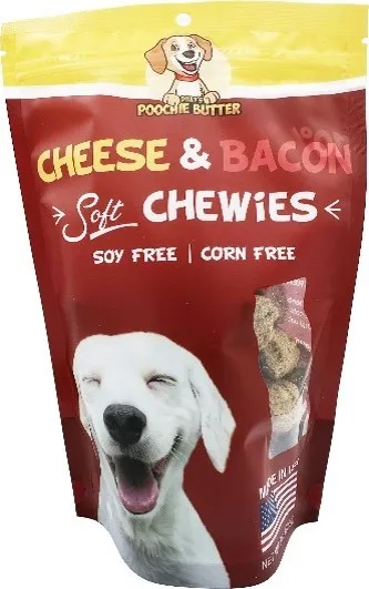 1ea 8oz Poochie Butter Bacon & Cheese Soft Chewies - Health/First Aid